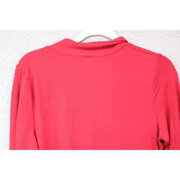 J.Jill Wearever Long Sleeve Red Tunic Top-Size Medium-Business - Picture 7 of 7